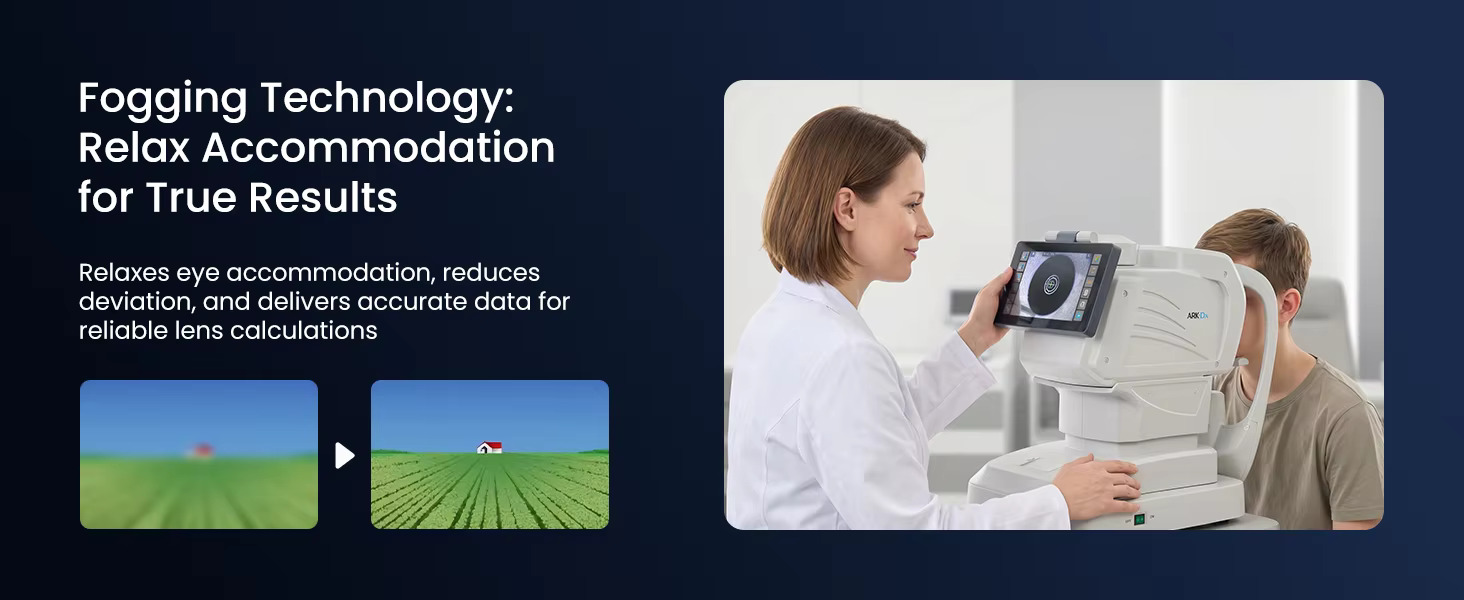 CE Approved Optometry Instruments Automatic Refractometer with Keratometer ARK-X High Accuracy Eye Test