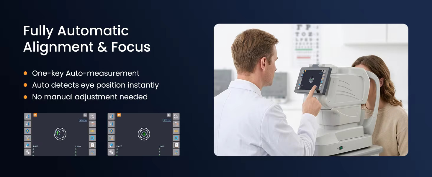 CE Approved Optometry Instruments Automatic Refractometer with Keratometer ARK-X High Accuracy Eye Test