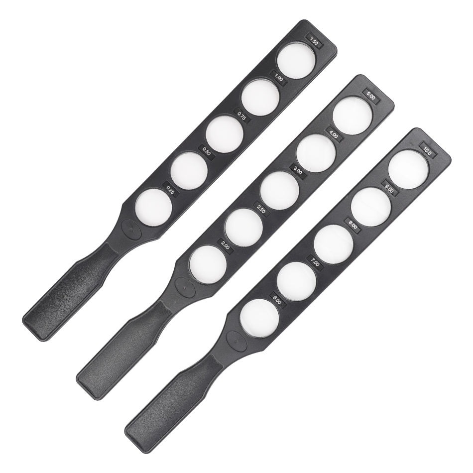 Ophthalmic Optical PAIJING-6PCS Flipper Board Retinoscopy Rack Set Equipped With Leather Suit