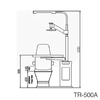 optical instrument Ophthalmic unit chair and stand TR-500A combined table