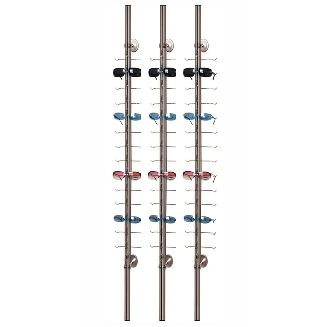Aluminum Tube With Lock Optical Frame Glasses Disaplay 1200mm 1500 mm 1750mm 2000mm