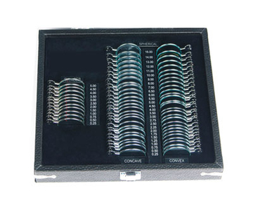 Vision Test Optical Trial Lens Set With Sliver Metal Rim