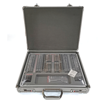 JS-104 Optometry Equipment 104 Trial Lens Set Metal Rims Aluminium Case + Free Frame Low Price