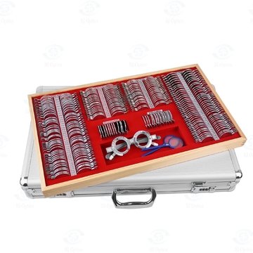 SL-266A Top Quality Plastic Rim Trial Lens Set with Aluminum or Leather for Optical