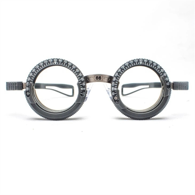 New 5pc TF-X Plastic Optical Trial Frame Set Ophthalmic Trial Lens Frame 52-70mm Optional PD Grey Color