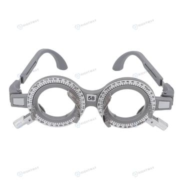 Popular Plastic Optical Trial Frame Set Ophthalmic Trial Lens Frame 52-70mm Optional PD Grey Color TF-X