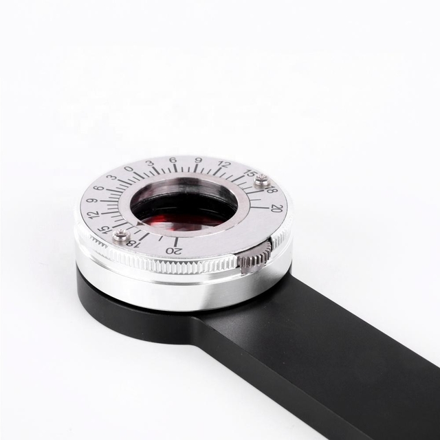 1Pcs Optical Phoria Tester Ophthalmic Recessive Strabismus Prism Diopters Hetemphoria Risley Maddox Measure