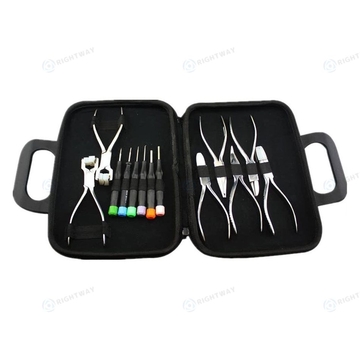 Multi Function Silhouette Glasses Plier Set Temple Rim Brigade Adjusting Pliers Eyeglasses Repair Hand Tool Screwdriver
