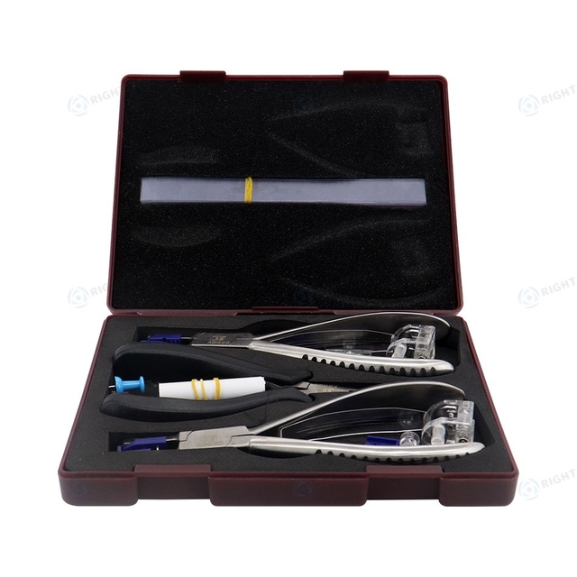 Optical Disassembly Tool Rimless Glasses Frame Eyeglasses Repair Pliers Kit Set