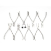 Stainless Steel Eyeglasses Spring Plier Glasses Screw Cutter Trident Chip Block Plier Adjuster Optical Repair Hand Tool