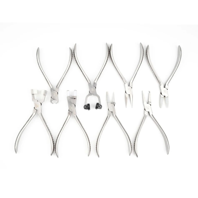 Stainless Steel Eyeglasses Spring Plier Glasses Screw Cutter Trident Chip Block Plier Adjuster Optical Repair Hand Tool
