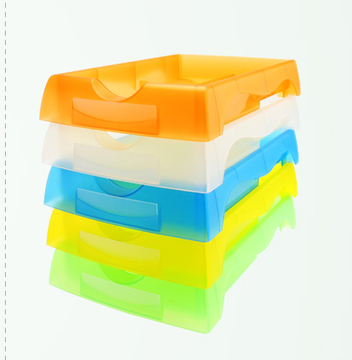 Optical Colorful Plastic Flat Eye Shop Working Job Tray Turnover Case Eyeglasses Accessories Turnover Box