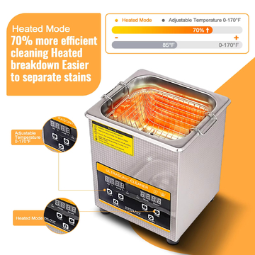 Ultrasonic Cleaner 2L Digital Timer Stainless SteelBath Jewelry Glasses Watch Cleaning Machine ZX-010S