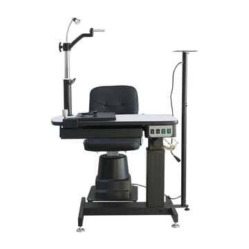 Ophthalmic unit table and chair motorized combined table refraction unit table and chair