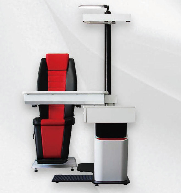 Ophthalmic unit table and chair motorized combined table refraction unit table and chair