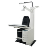 Ophthalmic unit table and chair motorized combined table